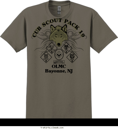 OLMC
Bayonne, NJ CUB SCOUT PACK 19 CUB SCOUT PACK 19 T-shirt Design 