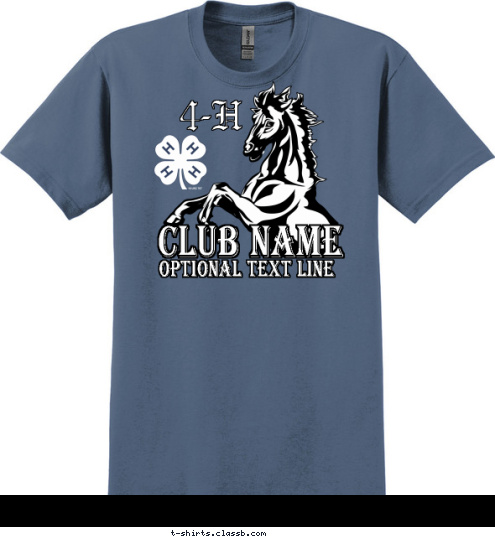 Your text here! 4-H CITY, STATE CLUB NAME T-shirt Design SP5199