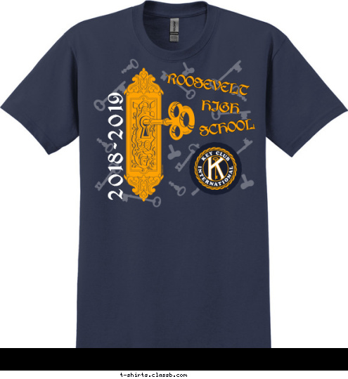 Your text here! ROOSEVELT HIGH SCHOOL 2018-2019 T-shirt Design SP5192