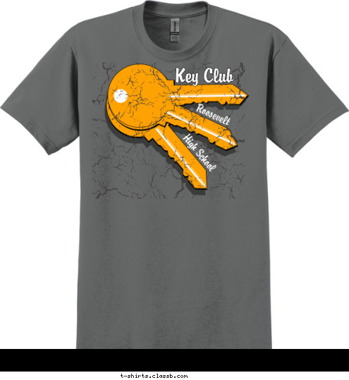 Your text here! Key Club Roosevelt High School T-shirt Design SP5191