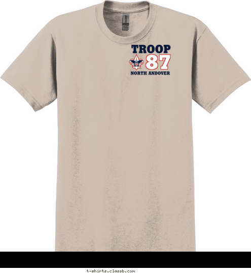 NORTH ANDOVER NORTH ANDOVER 87 87 TROOP TROOP T-shirt Design 