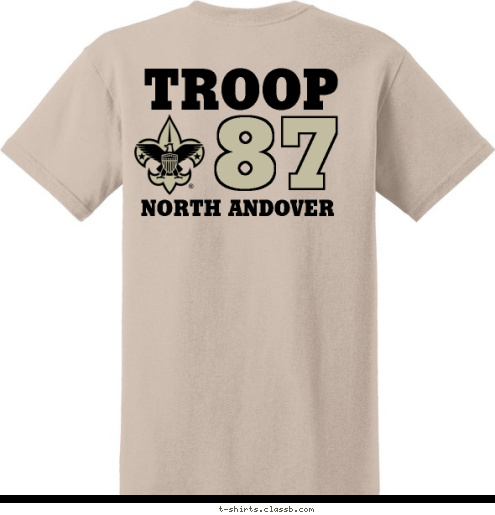 NORTH ANDOVER NORTH ANDOVER 87 TROOP 87 TROOP T-shirt Design 