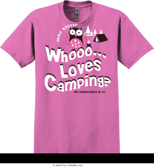 Troops 40537 'N' 40549 Camp Hoover Girl Scouts Heart of NJ T-shirt Design