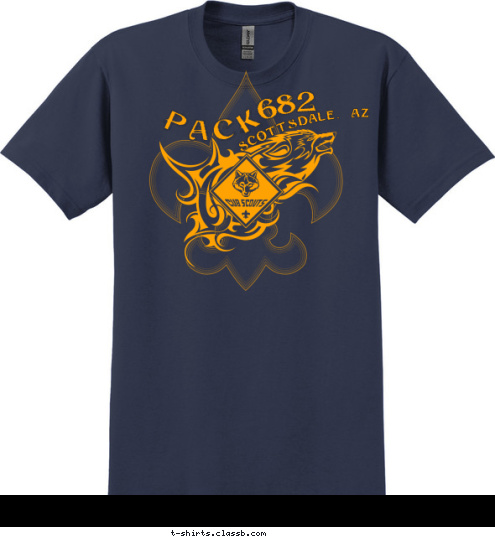 SCOTTSDALE, AZ 682 PACK T-shirt Design 