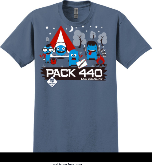  LAS VEGAS, NV PACK 440 T-shirt Design 