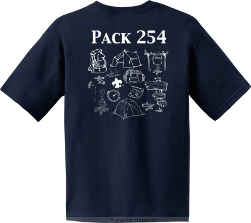 St. Elizabeth Ann Seton Pack 254 Plano, Texas T-shirt Design 