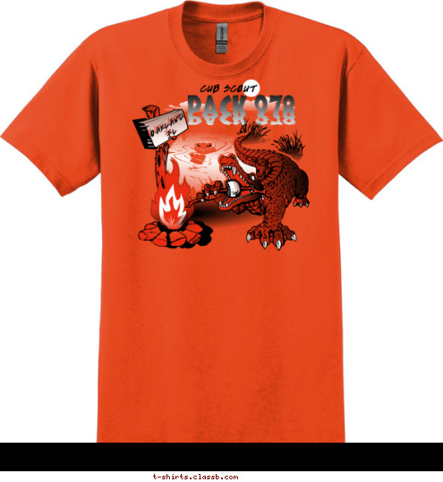 OAKLAND,
FL CUB SCOUT PACK 978 T-shirt Design 