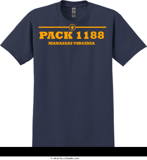 PACK 1188
 MANASSAS VIRGINIA T-shirt Design Super Simple