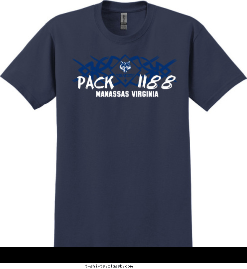 CUB SCOUT MANASSAS VIRGINIA 1188 PACK T-shirt Design 