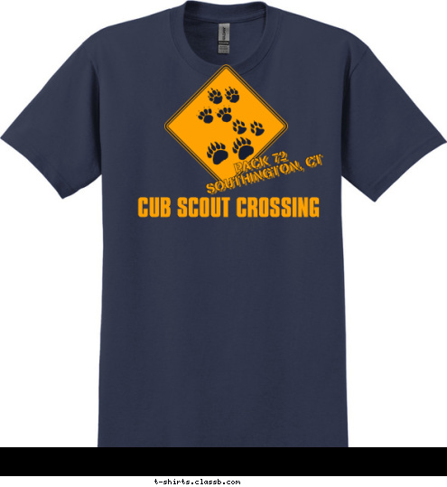 CUB SCOUT CROSSING CUB SCOUT PACK PACK 72
SOUTHINGTON, CT SOUTHINGTON, CT 72 T-shirt Design 