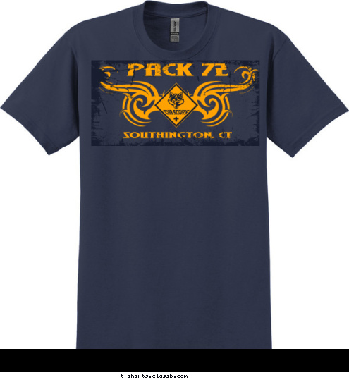 CUB SCOUT PACK SOUTHINGTON, CT SOUTHINGTON, CT 72 PACK 72 T-shirt Design 