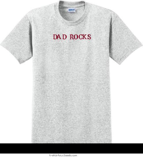 Dad rocks T-shirt Design 