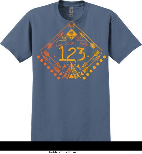123 CUB SCOUT PACK T-shirt Design SP5238