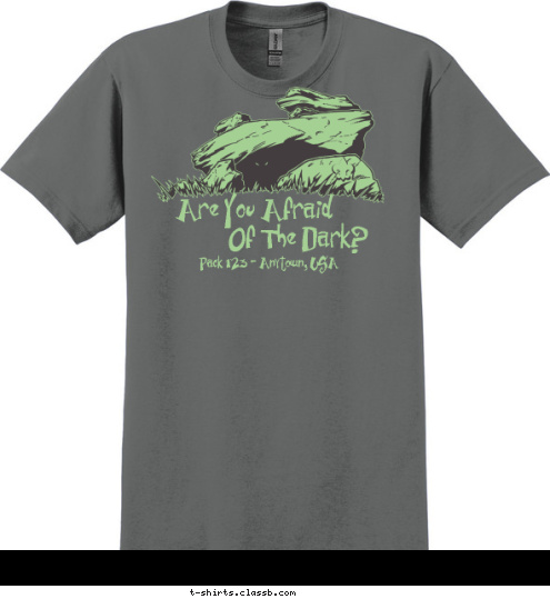 Pack 123 - Anytown, USA Of The Dark? Are You Afraid T-shirt Design 