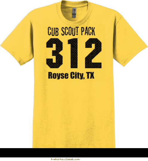 CUB SCOUT PACK 312 Royse City, TX T-shirt Design 