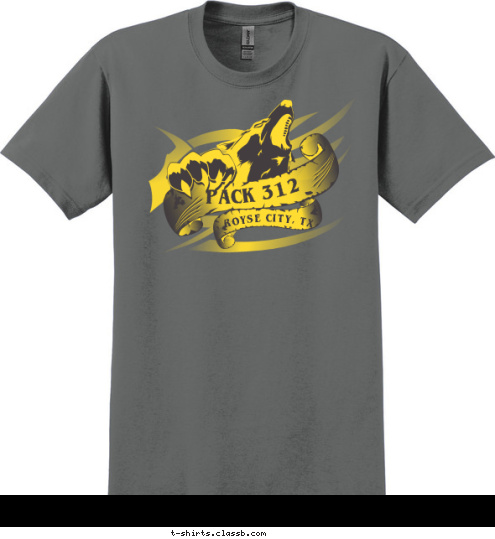 ROYSE CITY, TX PACK 312 T-shirt Design 