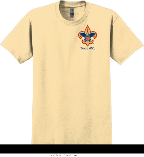 Your text here! Troop 451 Morally Straight Mentally Awake Physically Strong 1964 est. 50th Anniversary Troop 451 T-shirt Design 