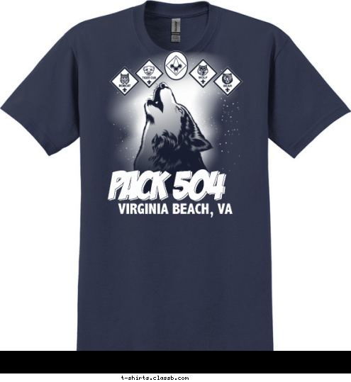 VIRGINIA BEACH, VA PACK 504 T-shirt Design 