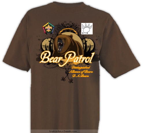 Your 
Totem 
Here C1-250-11-1 Bear Patrol Distinguished
Alliance of Bears
D.A.Bears T-shirt Design 