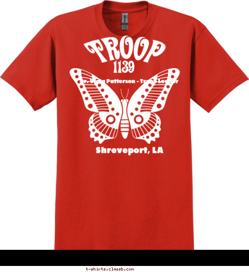 Dr. Viola Patterson - Troop Leader 1139
 Shreveport, LA   T-shirt Design 