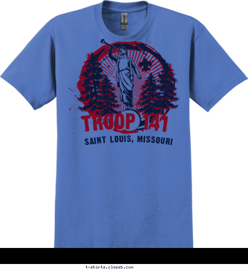 SAINT LOUIS, MISSOURI TROOP 141 T-shirt Design 