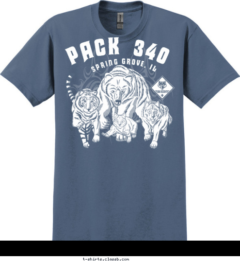 SPRING GROVE, IL PACK  340 T-shirt Design 