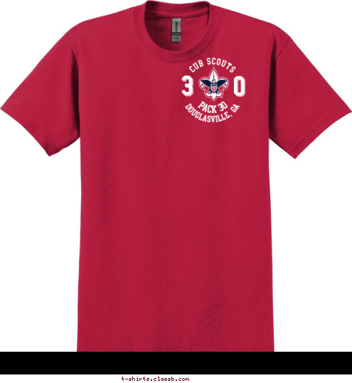 BOY SCOUTS OF AMERICA 0 3 PREPARED. FOR LIFE. Douglasville, GA Douglasville, GA Pack 30  PACK 30 Cub Scouts T-shirt Design 