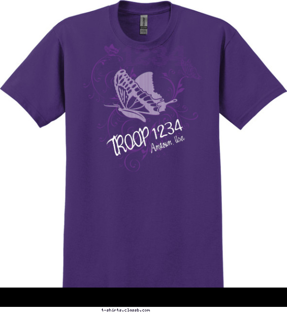 Flying Butterfly T-shirt Design