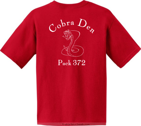 Pack 372 Pack 372 Cobra Den   Cobra Den    T-shirt Design Cobra Den