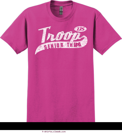 Troop 135 V A Senior Trip T-shirt Design 