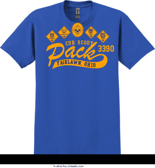 OHIO FAIRLAWN, 3390 CUB SCOUT T-shirt Design 