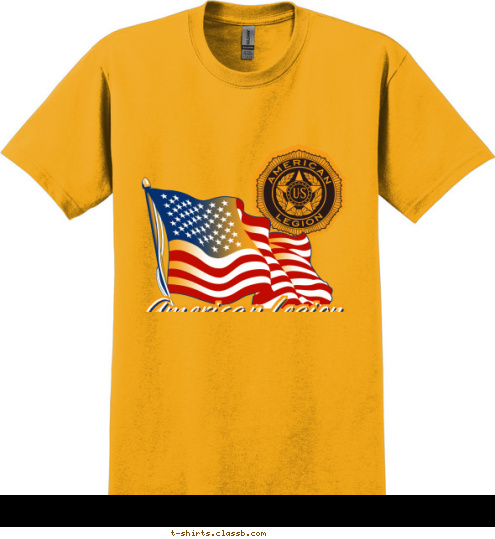 POST 11 JEFFERSON, IA American Legion Post 1234 T-shirt Design 