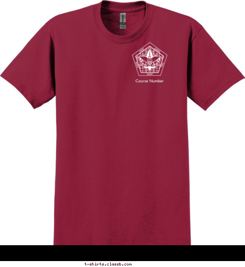 Course Number T-shirt Design 