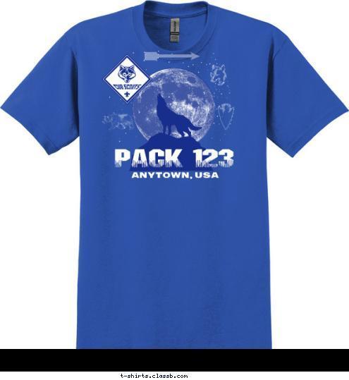 PACK 123 ANYTOWN, USA T-shirt Design 