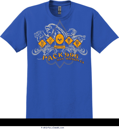 San Ramon,CA 996 K PAC T-shirt Design 