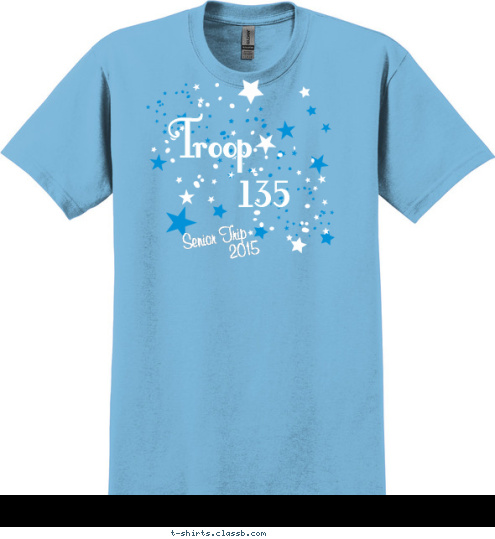Troop 135 Senior Trip 2015 T-shirt Design 