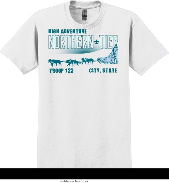 Northern Tier Sled Dogs T-shirt Design