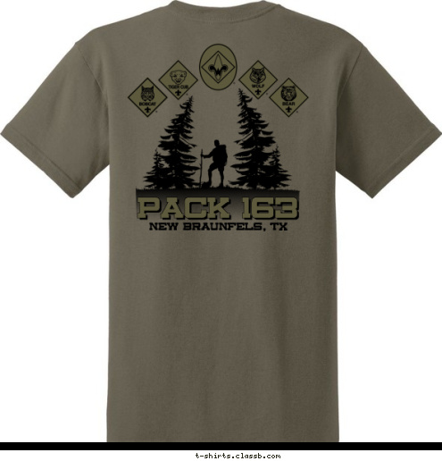 PACK 163 PACK 163 New Braunfels, TX New Braunfels, TX T-shirt Design 