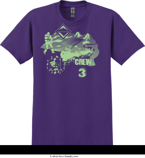  CREW 3 T-shirt Design 