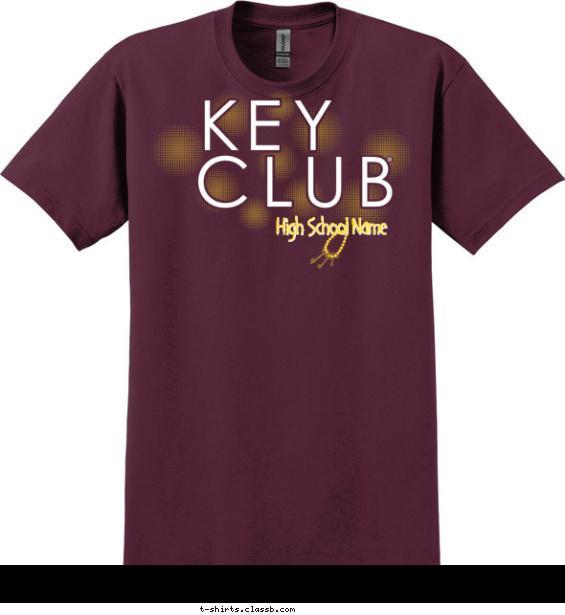 Checkers Key Club T-shirt Design