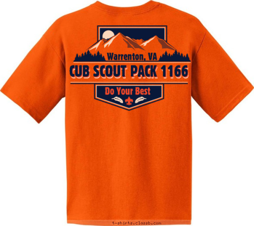 Do Your Best CUB SCOUT PACK 1166 Warrenton, VA T-shirt Design 