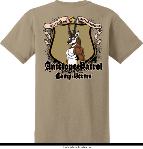 Camp Herms Wood Badge
Camp Herms We Lead Behind.. from   W3-23-14   Antelope Patrol T-shirt Design Antelope Patrol W3-23-14