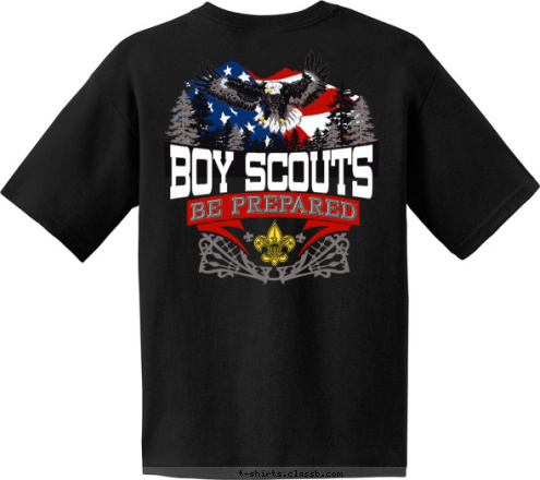 BOY SCOUTS PLEASANT PRAIRIE, WI TROOP 544 T-shirt Design 