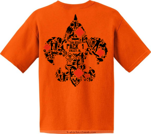 Pack 1
Langdale UMC
Valley, AL Valley, AL PACK  1 CUB SCOUT T-shirt Design 