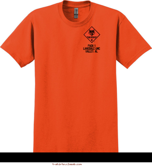 Pack 1
Langdale UMC
Valley, AL Valley, AL PACK  1 CUB SCOUT T-shirt Design 