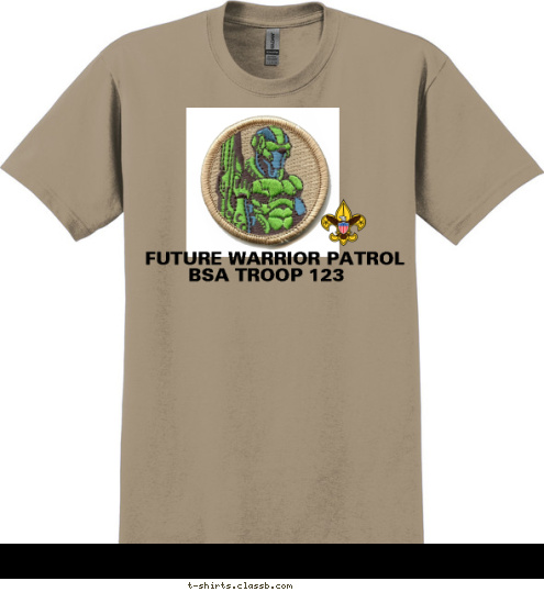 BSA TROOP 123 FUTURE WARRIOR PATROL T-shirt Design 