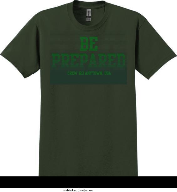 Simply, Be Prepared T-shirt Design