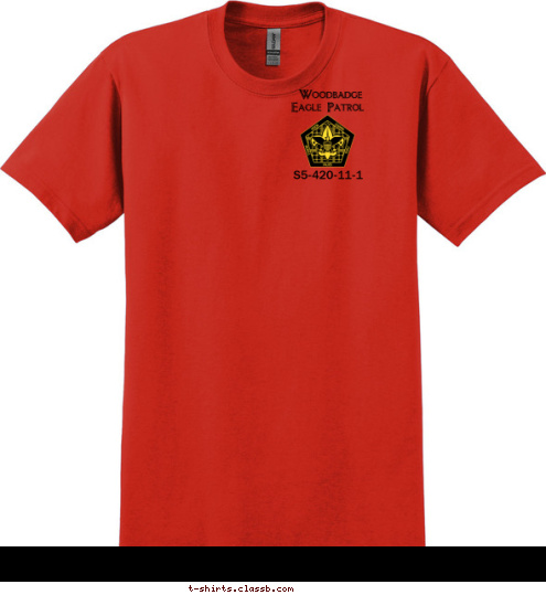 S5-420-11-1 Eagle Patrol Woodbadge Piedmont Council N.C. S5-240-11-1 Eagle Patrol Woodbadge BSA T-shirt Design 