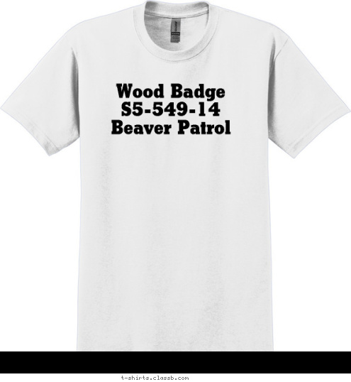 Wood Badge
S5-549-14
Beaver Patrol T-shirt Design 