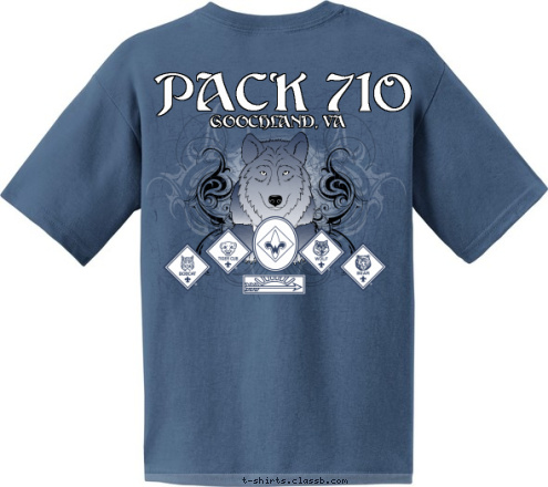 GOOCHLAND, VA PACK 710 GOOCHLAND, VA 710 PACK  T-shirt Design 